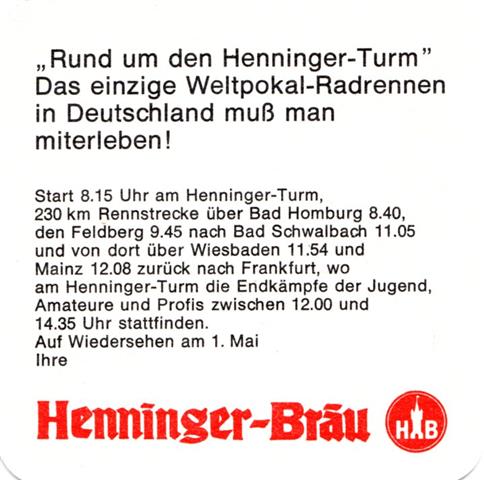 frankfurt f-he henninger rad allg 1b (quad185-start 8 15-schwarzrot)